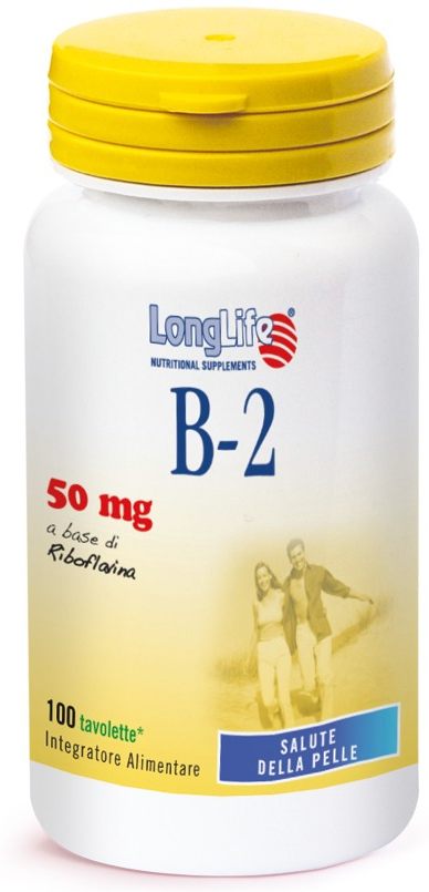 Longlife B2 50 Mg Integratore Vitamina B2 100 Compresse