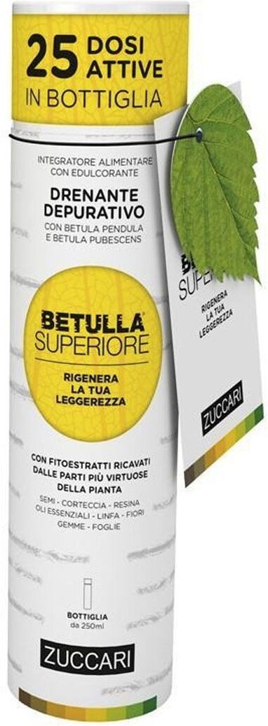 Zuccari Betulla Superiore Bottiglia Integratore Drenante 250ml