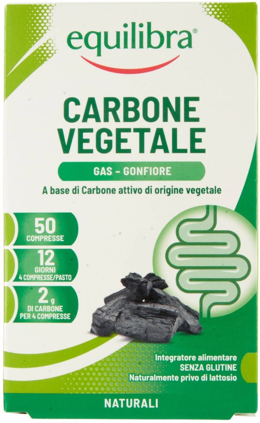 Equilibra Carbone Vegetale Integratore Intestino 50 Compresse