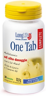 Longlife One Tab Complete Integratore Multivitaminico 30 Tavolette