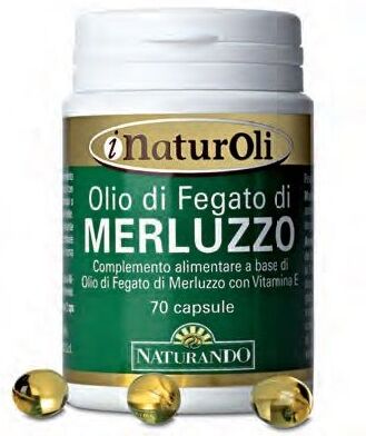 Naturando Olio Di Fegato Merluzzo Integratore Antiossidante 70 Capsule