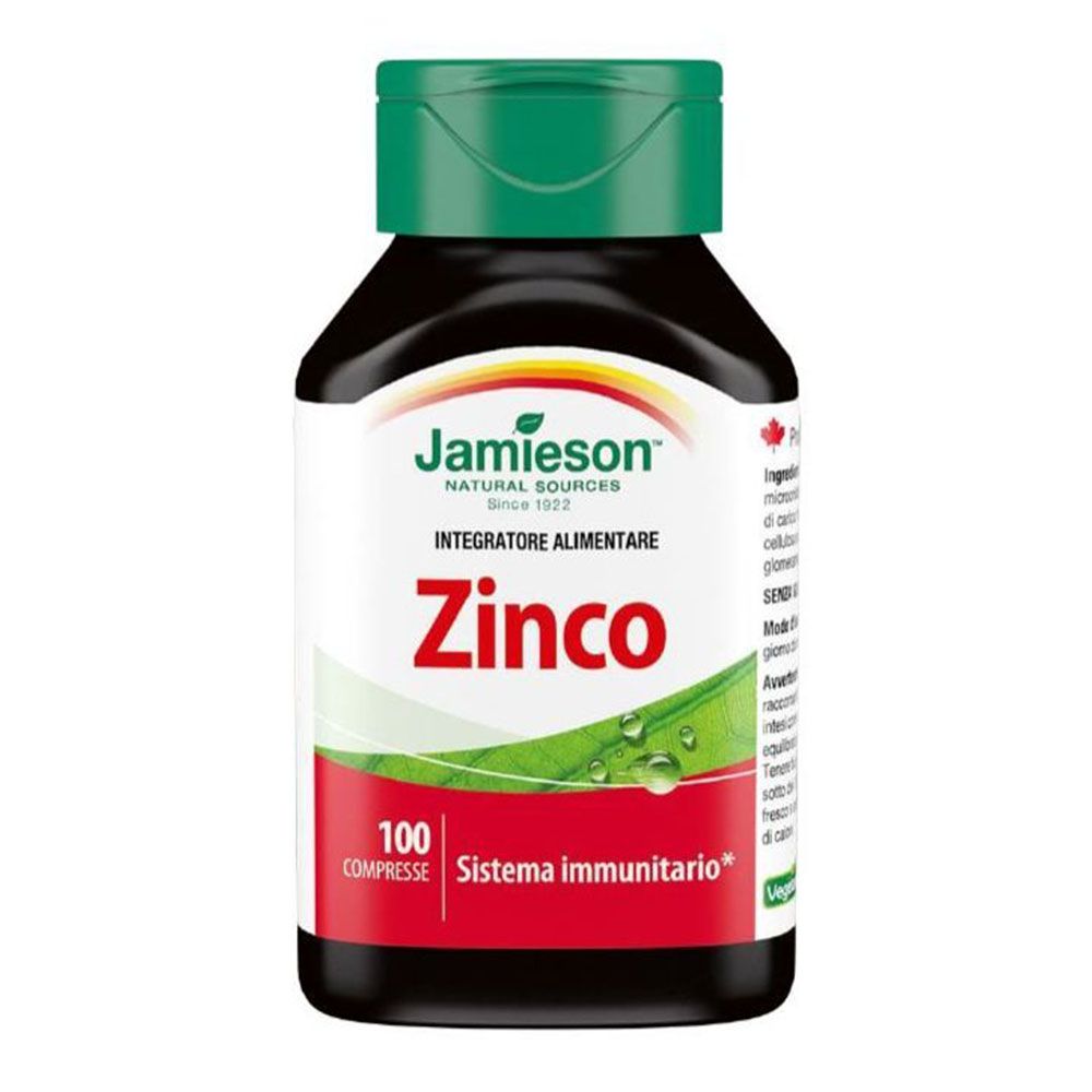 Jamieson Zinco Integratore Difese Immunitarie 100 Compresse
