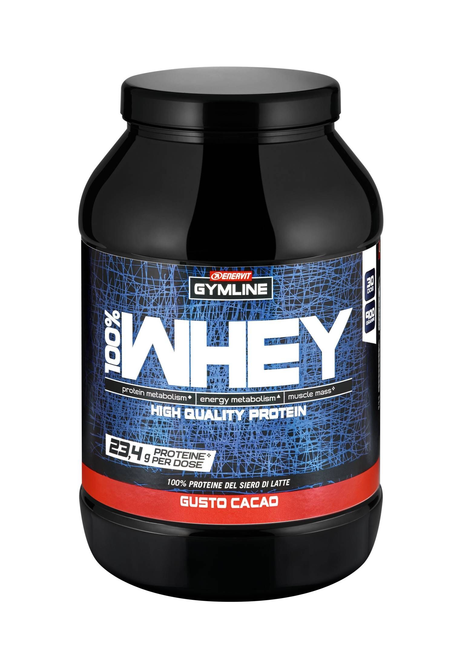 Enervit Gymline 100% Whey Concentrato Gusto Cacao 900g