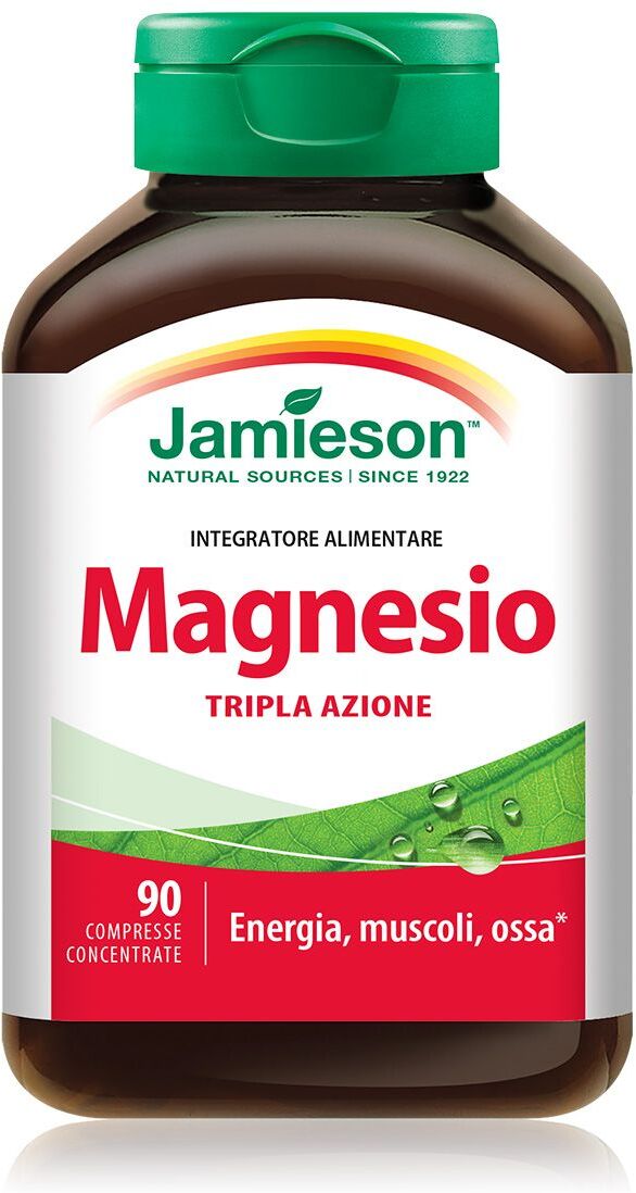 Jamieson Magnesio Integratore Tripla Azione Energia Muscoli E Ossa 90 Compresse