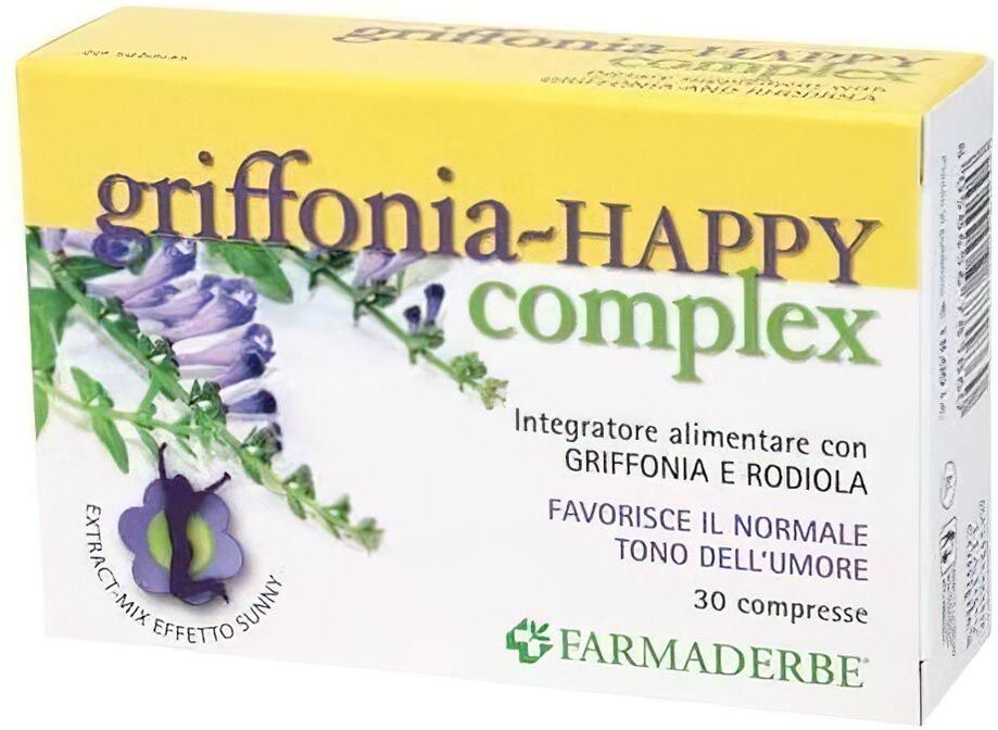 Farmaderbe Griffonia Happy Complex Integratore Umore 30 Compresse