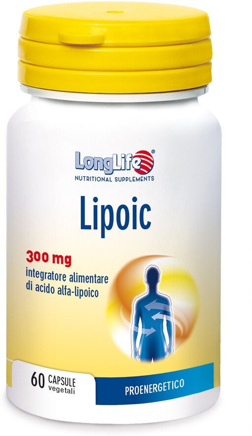 Longlife Lipoic 300mg Integratore Salute Pelle 60 Capsule