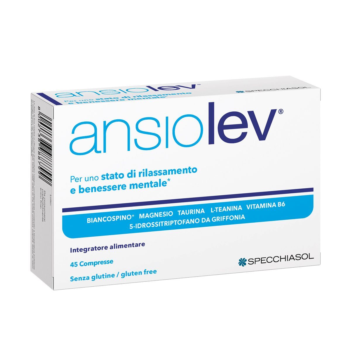 Specchiasol Ansiolev Nuova Formula Integratore Stress 45 Compresse