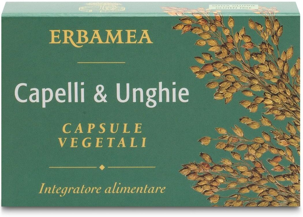 Erbamea Capelli & Unghie 24 Capsule Vegetali