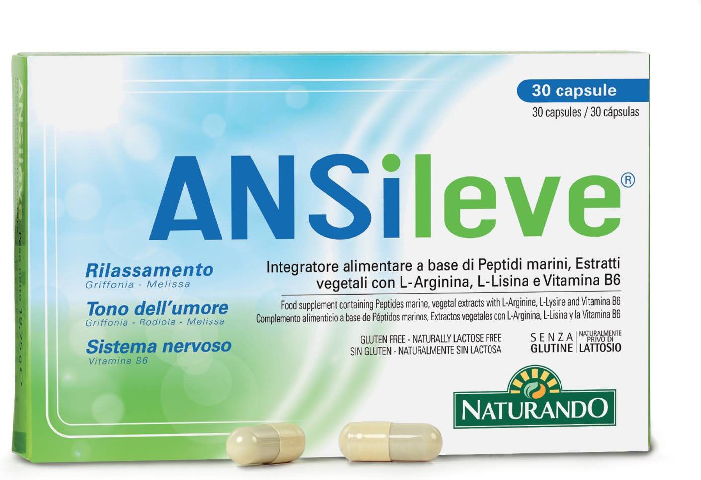 Naturando Ansileve Integratore Rilassamento 30 Compresse