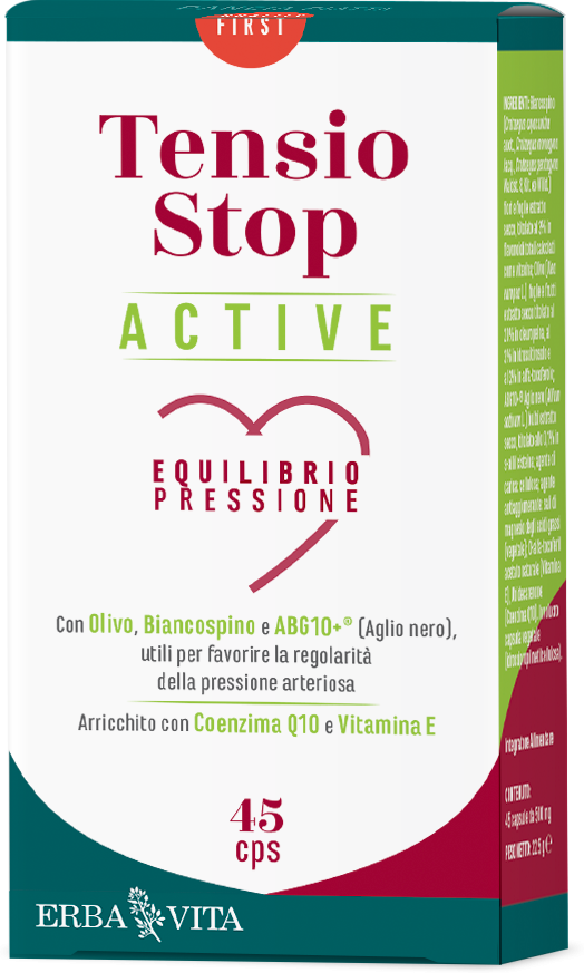 Erba Vita Tensio Stop Active Integratore Equilibrio Tensione 45 Capsule