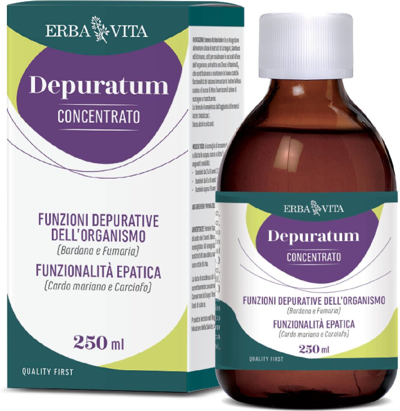 Erba Vita Depuratum Concentrato Integratore Depurativo 250ml