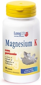 Longlife Magnesium K Integratore Potassio 60 Capsule