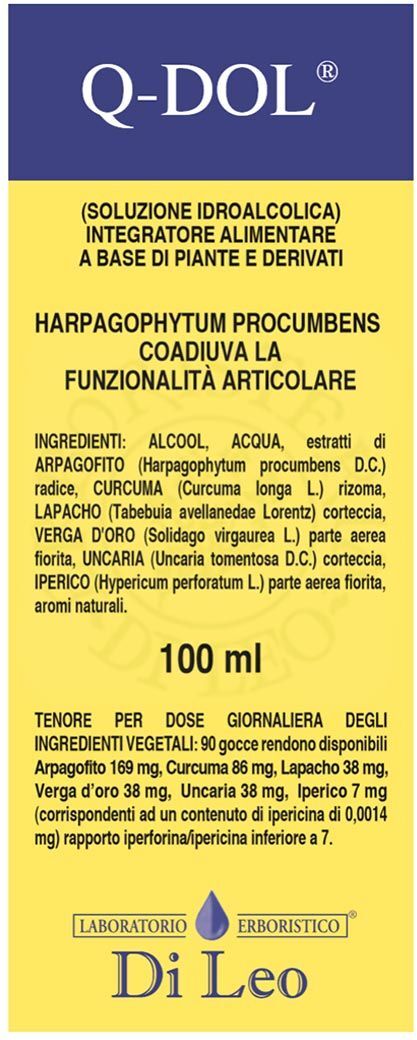 Laboratorio erboristico di leo Q Dol Integratore Articolazioni 50ml