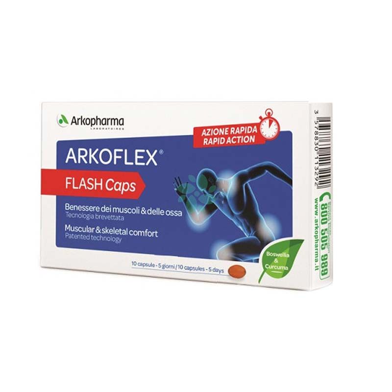 Arkofarm Arkoflex Flash Caps Integratore Benessere Delle Ossa 10 Capsule