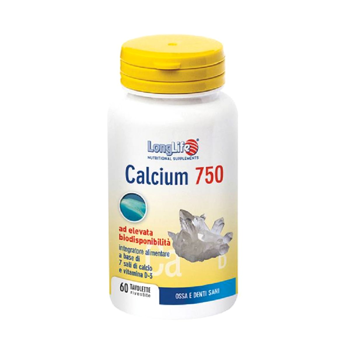 Longlife Calcium Integratore Ossa 750mg 60 Tavolette