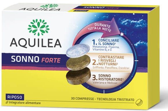 Aquilea Sonno Forte Integratore Melatonina 30 Compresse