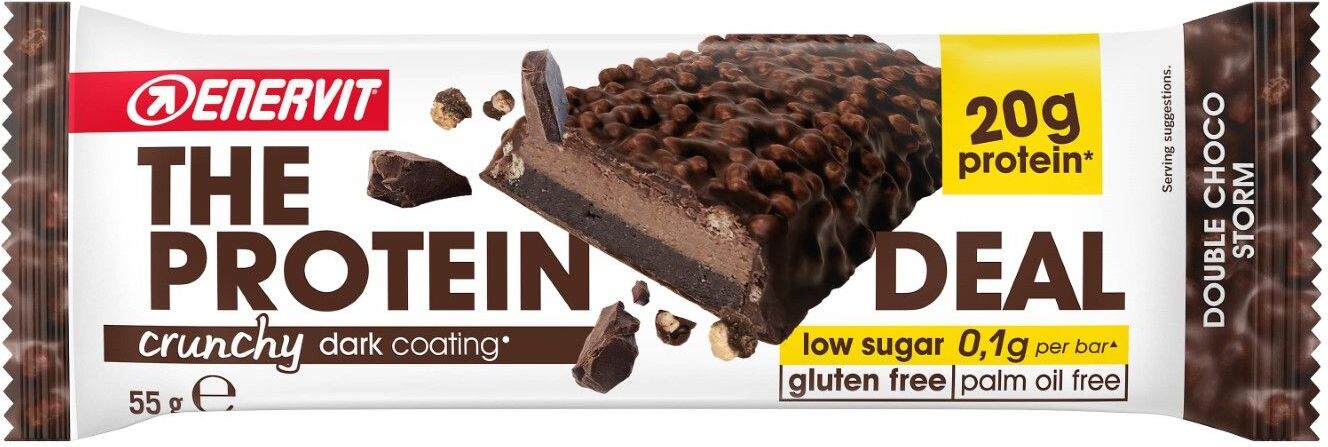 Enervit The Protein Deal Bar Barretta Proteica Gusto Double Choco Storm 55g