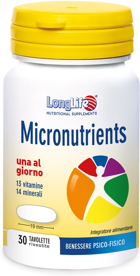 Longlife Micronutrients Integratore Multivitaminico 30 Tavolette