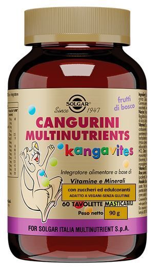 Solgar Cangurini Multinutrients Integratore Di Vitamine 60 Tavolette