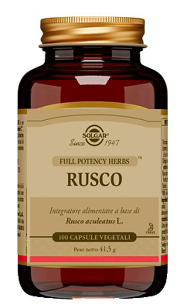 Solgar Rusco Integratore Di Rusco 100 Capsule Vegetali