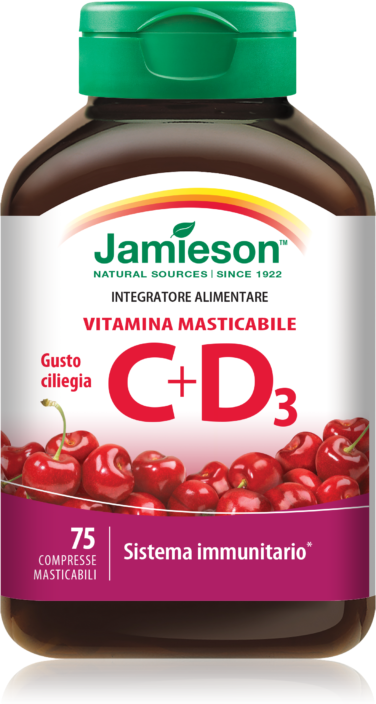 Jamieson Vitamina C+d Gusto Ciliegia 75 Compresse Masticabili