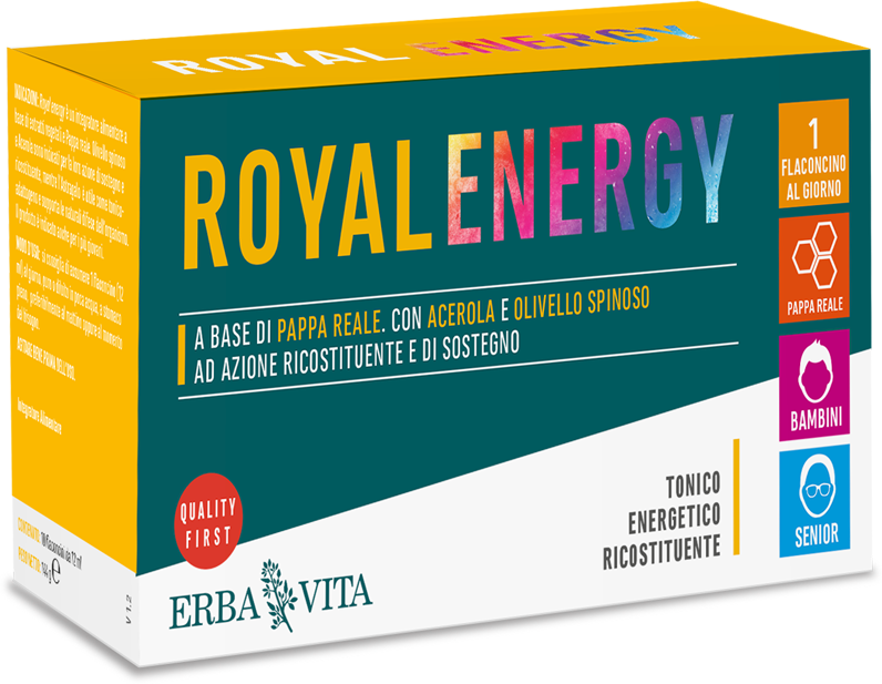 Erba Vita Royal Energy Integratore Tonico 10 Flaconi