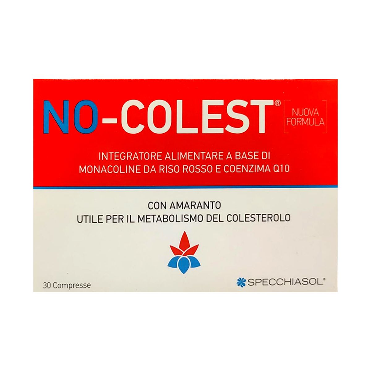Specchiasol No-colest Integratore Controllo Colesterolo 30 Compresse