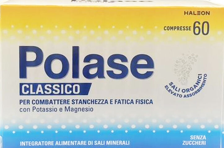 Polase Classico Magnesio E Potassio Integratore Alimentare Sali Minerali Senza Zucchero 60 Compresse