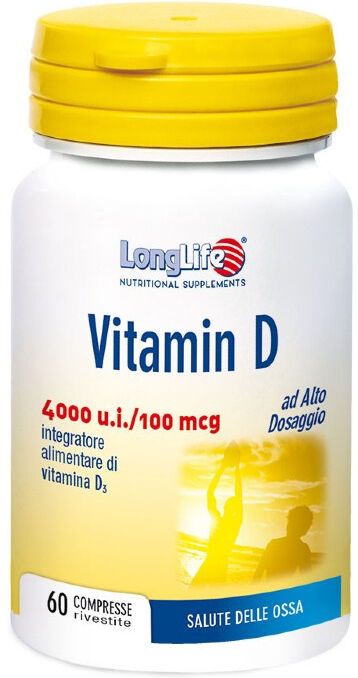 Longlife Vitamin D 4000ui Integratore Salute Ossa 60 Compresse