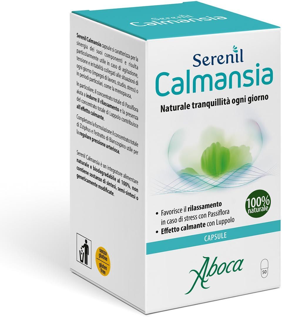 Aboca Serenil Calmansia Integratore Contro Ansia 50 Capsule