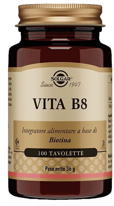Solgar Vita B8 Integratore Di Biotina 100 Tavolette