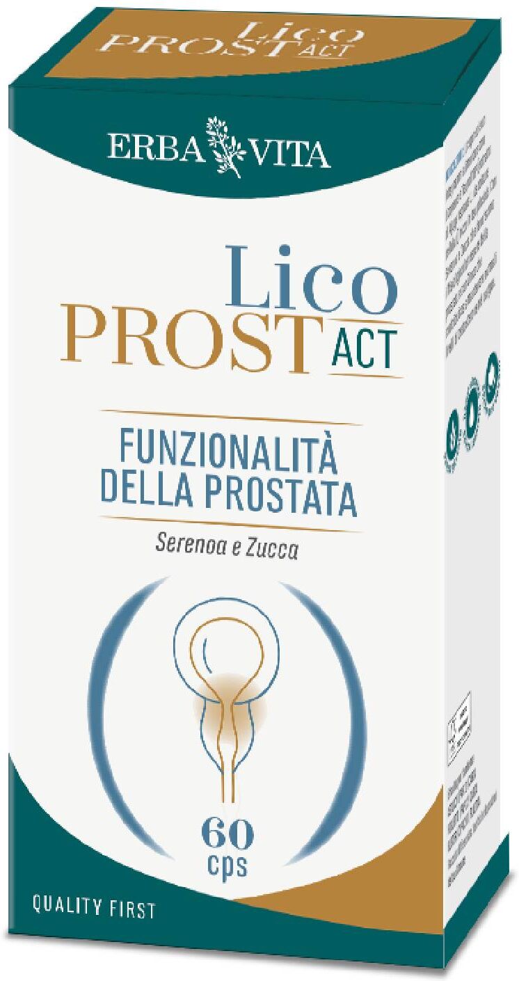 Erba Vita Licoprost Act Integratore Funzionalità Prostata 60 Capsule