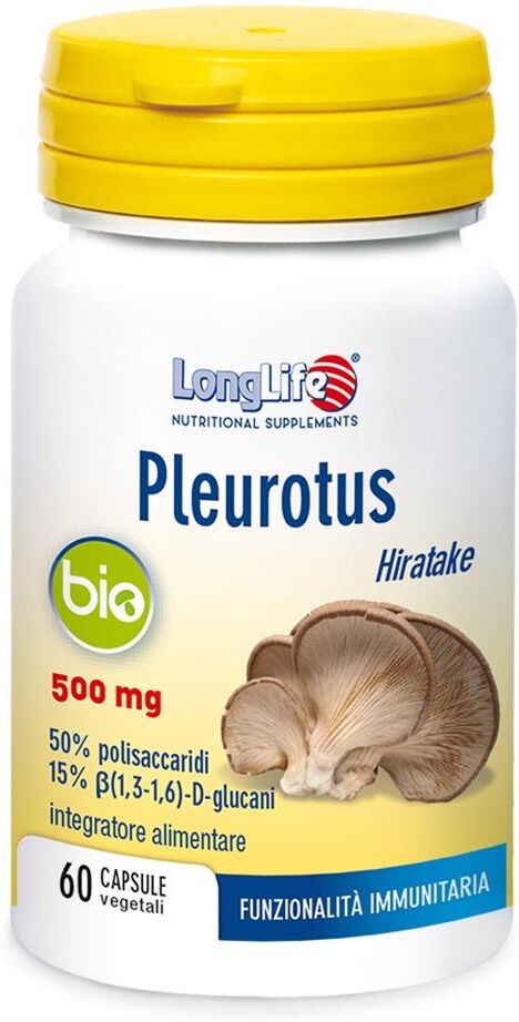 Longlife Pleurotus Bio Integratore Difese Immunitarie 60 Capsule