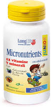 Longlife Micronutrients Junior Integratore Multivitaminico 60 Tavolette