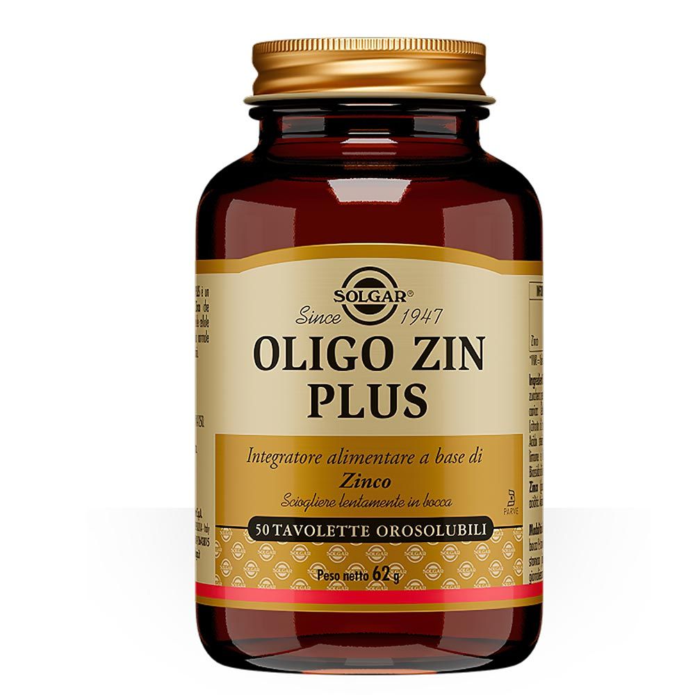 Solgar Oligo Zin Plus Integratore Antiossidante 50 Tavolette