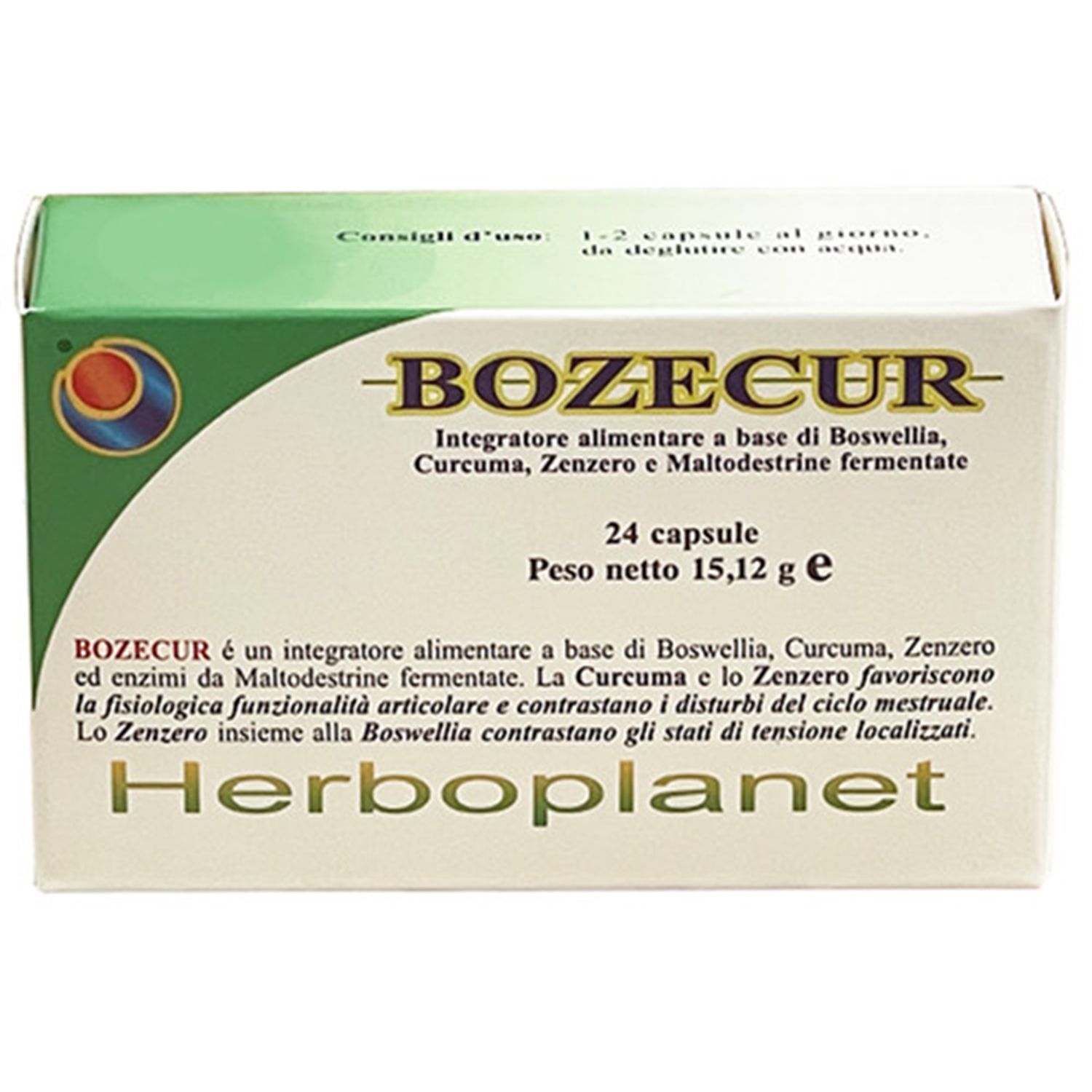 Herboplanet Bozecur Integratore Boswellia 24 Capsule