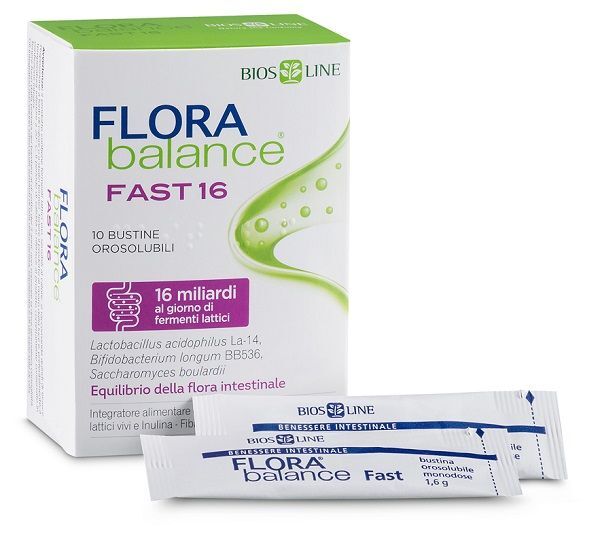 Flora Balance Bios Line Florabalance Fast Integratore Fermenti Lattici 10 Bustine Orosolubili