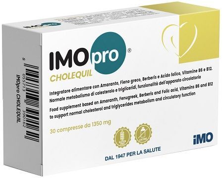 I.M.O. Imopro Cholequil Integratore Controllo Colesterolo 30 Compresse