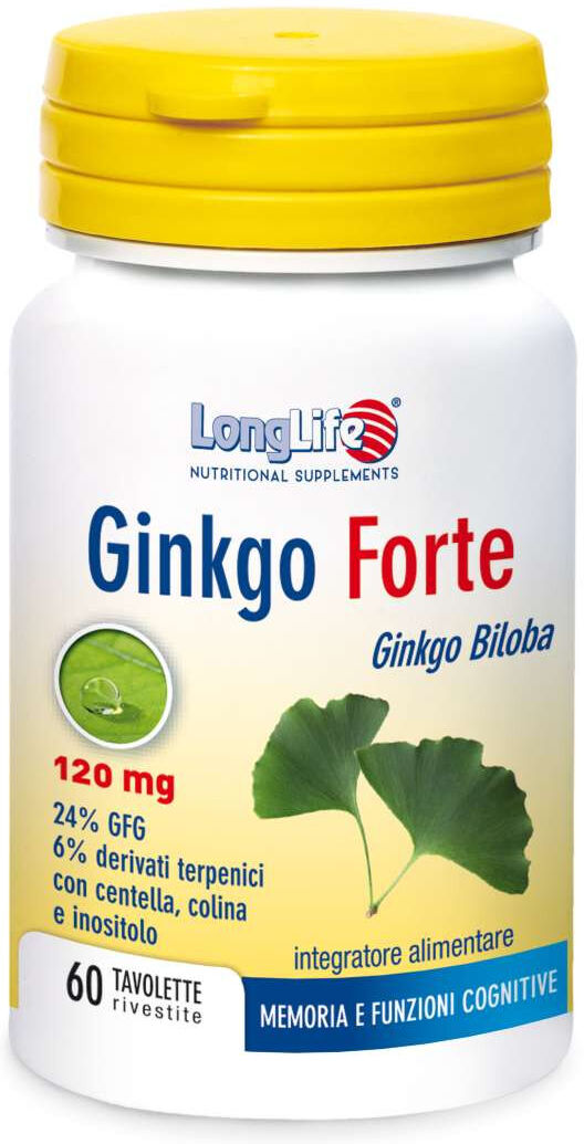 Longlife Ginkgo Forte Integratore Alimentare 60 Tavolette