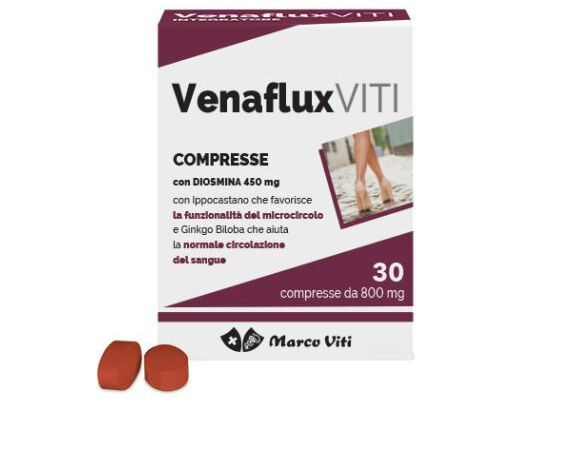 Marco Viti Venaflux Viti Integratore Venotonico 30 Compresse