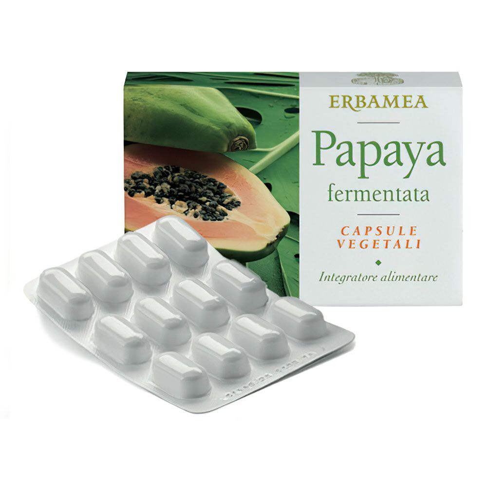 Erbamea Papaya Fermentata Integratore Multivitaminico 20 Capsule Vegetali