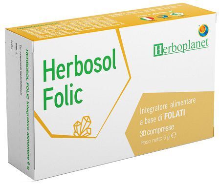 Herboplanet Herbosol Folic Integratore Gravidanza 30 Compresse