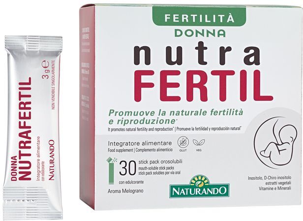 Naturando Nutrafertil Integratore Fertilità Donna 30 Stick Pack