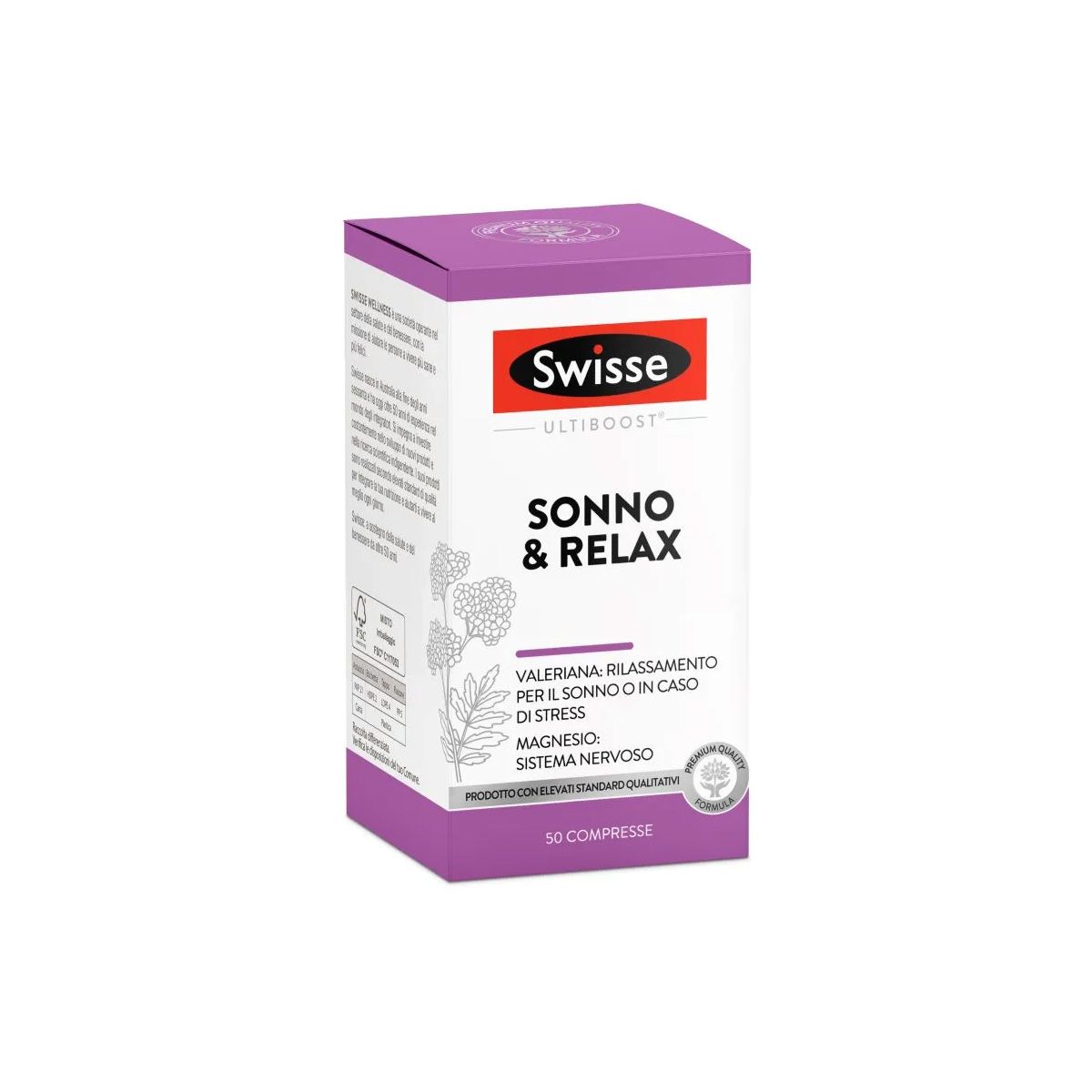 Swisse Sonno E Relax 50 Compresse