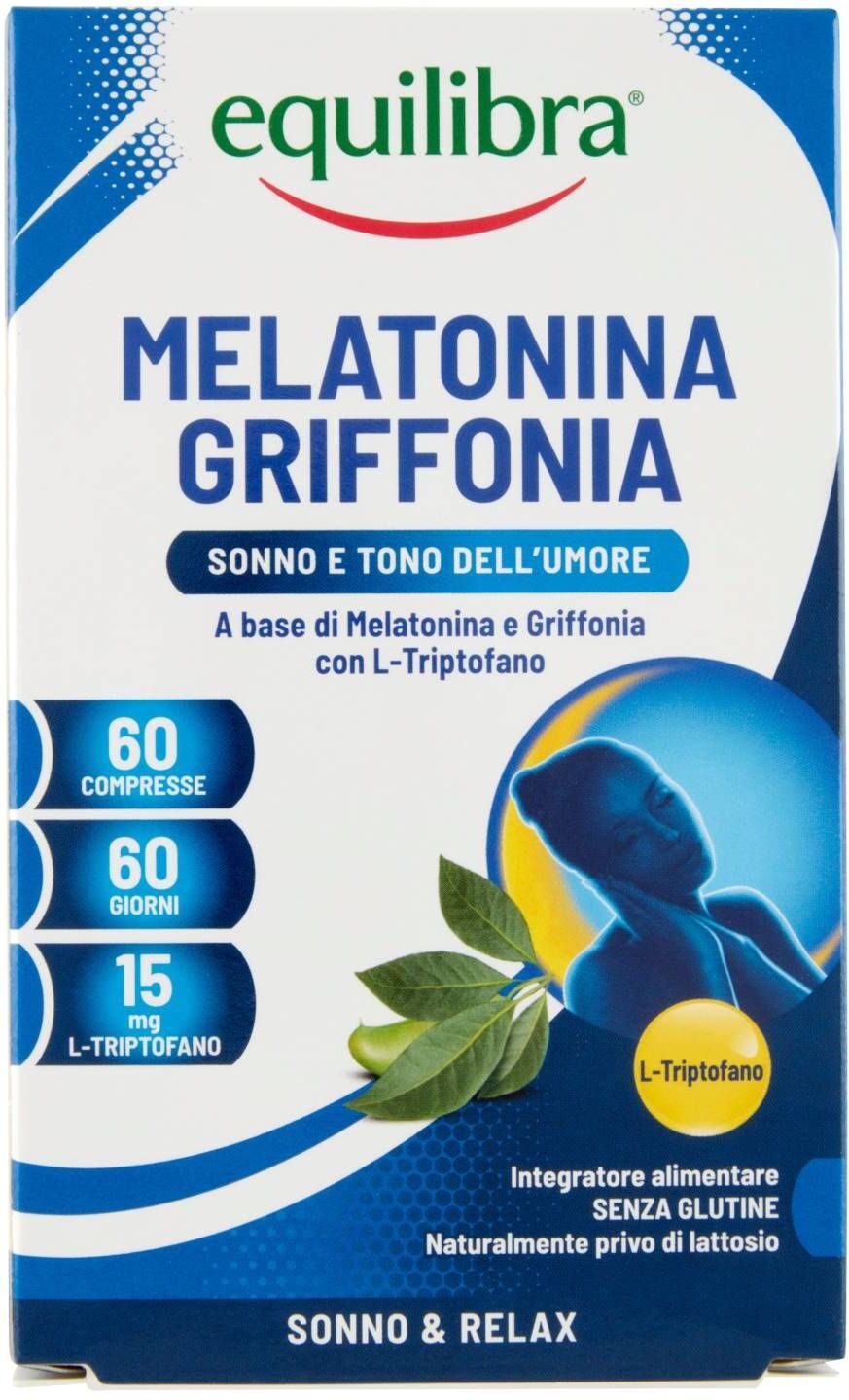 Equilibra Integratore Melatonina Griffonia 60 Compresse