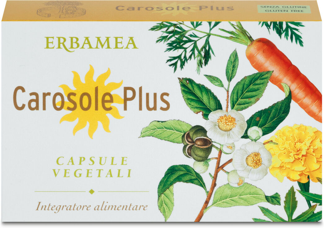 Erbamea Carosole Plus Integratore Abbronzatura 24 Capsule Vegetali