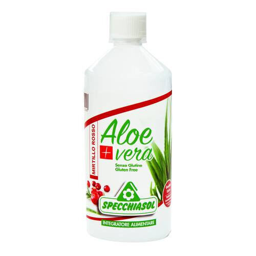 Specchiasol Succo Aloevera+ Aloe Mirtillo Rosso Integratore Antiossidante 1 Litro