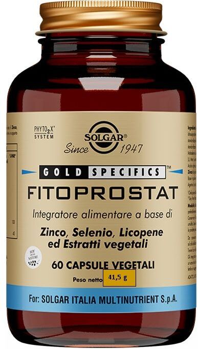 Solgar Fitoprostat Integratore Zinco Selenio Licopene Estratti Vegetali 60 Capsule