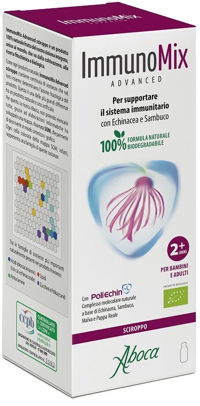 Aboca Immunomix Advanced Sciroppo Adulti E Bambini Integratore Sistema Immunitario 210g