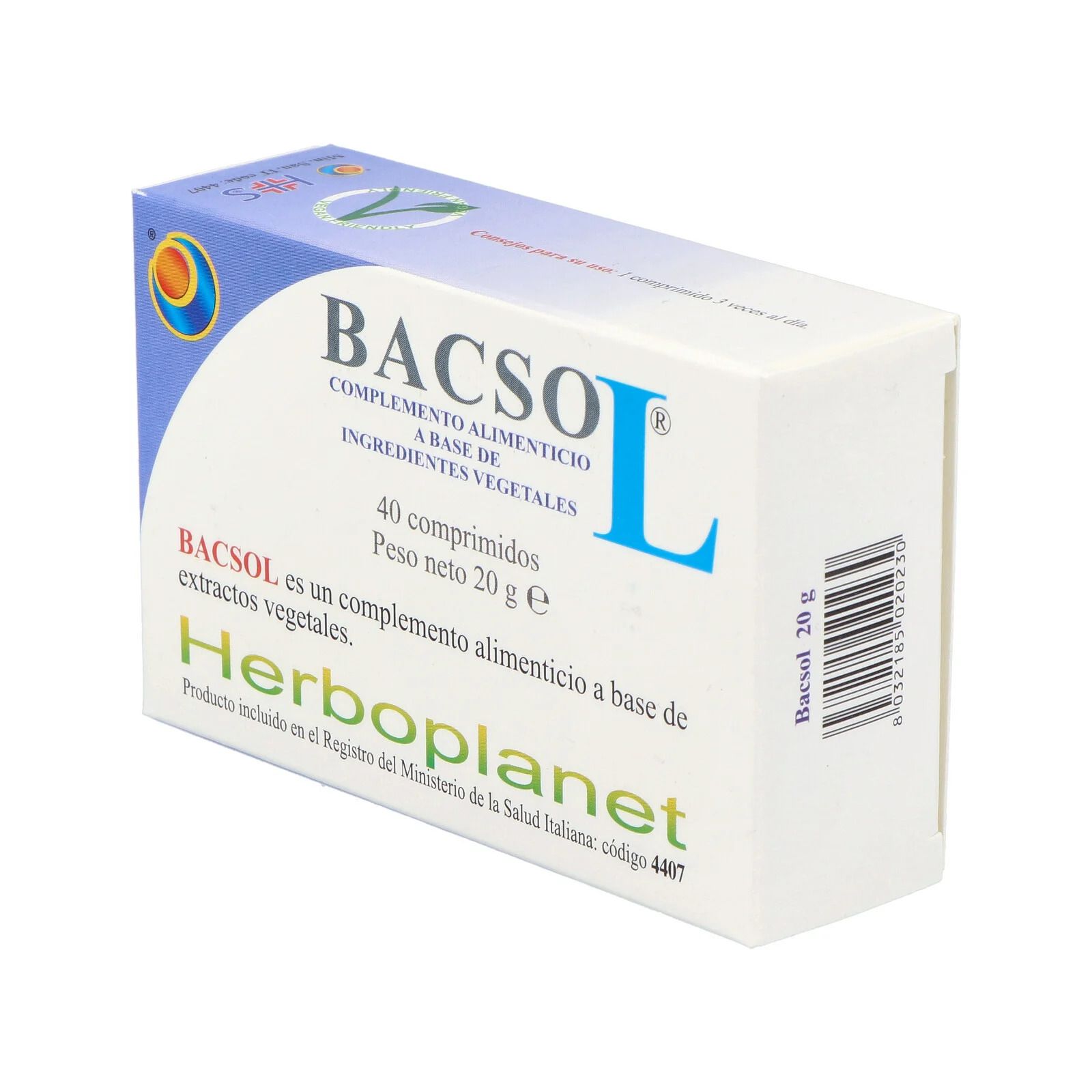 Herboplanet Bacsol Integratore Immunostimolante 40 Compresse
